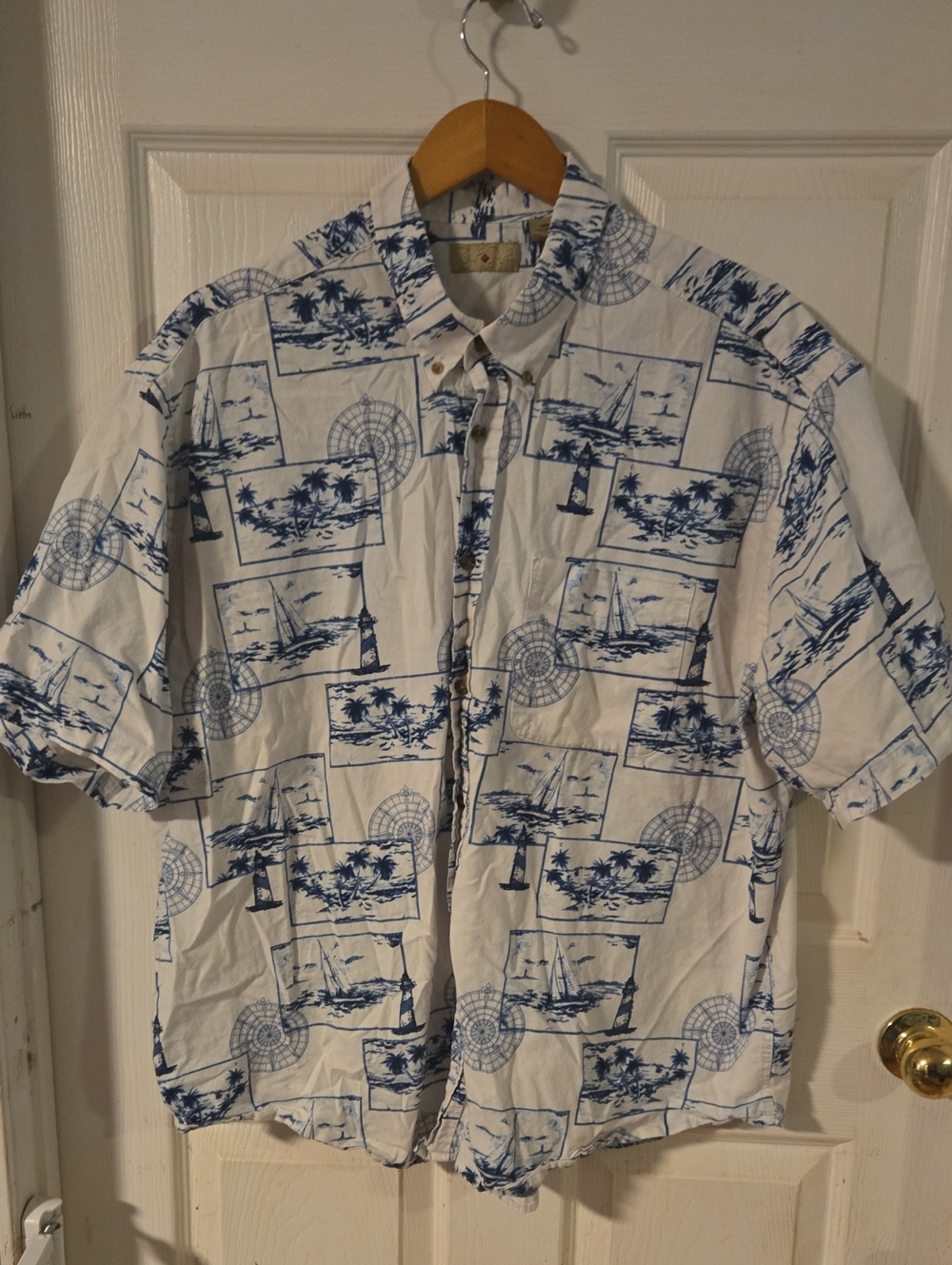 Royal Palm Button Down Shirt